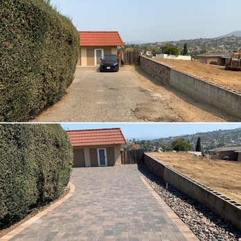 Quality Pools and Pavers - Driveway before and after - Landscaping Near Me - El Cajon, California Quality Pools and Pavers - Driveway before and after - Landscaping Near Me - El Cajon, California
