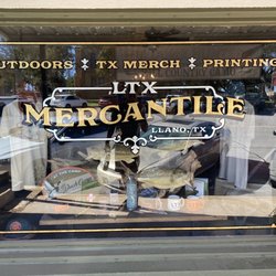 LTX Mercantile - Storefront window