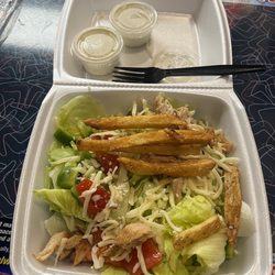 T & L Hot Dogs - Grilled Chicken "salad"