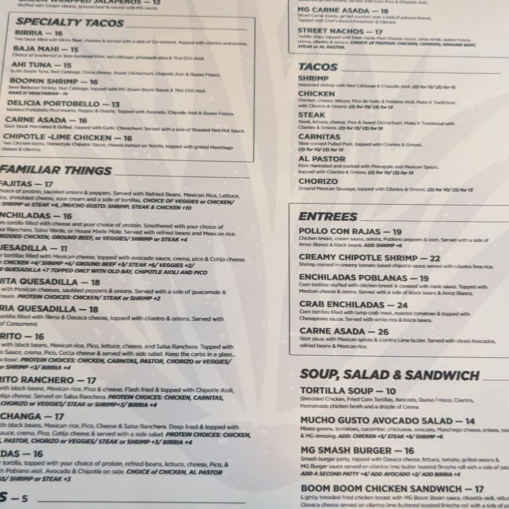 Mucho Gusto - Menu - Mexican Near Me - Towson, Maryland Mucho Gusto - Menu - Mexican Near Me - Towson, Maryland