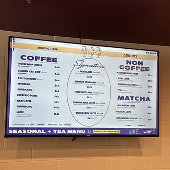 Smoking Tiger Coffee Lab - Menu - Coffee & Tea Near Me - Brea, California Smoking Tiger Coffee Lab - Menu - Coffee & Tea Near Me - Brea, California