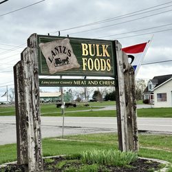 Lantz's Bulk Foods - Outside Sign by road