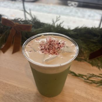Sun House Cafe - Peppermint Cream Matcha with whole milk - Coffee & Tea Near Me - Sacramento, California Sun House Cafe - Peppermint Cream Matcha with whole milk - Coffee & Tea Near Me - Sacramento, California