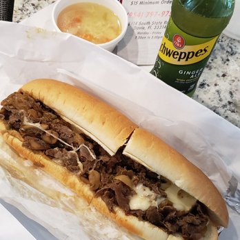 Big Shot Subs - Steak and cheese sub with Soup of the Day - Sandwiches Near Me - Davie, Florida