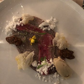 Republica - Wagyu beef course with beef fat "snow" - Mexican Near Me - Portland, Oregon Republica - Wagyu beef course with beef fat "snow" - Mexican Near Me - Portland, Oregon