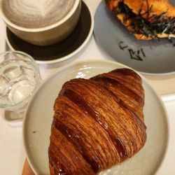 Cho-Kwok-Lat - Buckwheat Croissant, Beef Sausage Bun, Black Sesame Latte