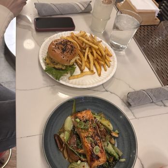 Unconventional Diner - Cheeseburger; Miso Salmon - Breakfast & Brunch Near Me - Washington, DC, District of Columbia Unconventional Diner - Cheeseburger; Miso Salmon - Breakfast & Brunch Near Me - Washington, DC, District of Columbia