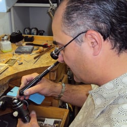 Natale Jewelers - Anthony working on a beautiful custom made ring.