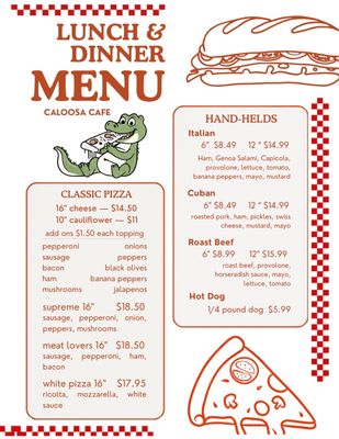 Menu photo 2 Caloosa Cafe Moore Haven, FL Menu photo 2 Caloosa Cafe Moore Haven, FL