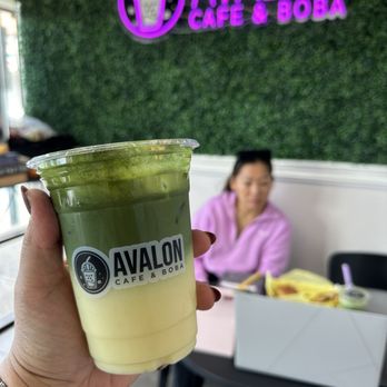 Avalon Cafe & Boba - Banana matcha green tea - Bubble Tea Near Me - Carson, California Avalon Cafe & Boba - Banana matcha green tea - Bubble Tea Near Me - Carson, California