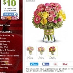 Amour Florist - Advertised arrangement- fashionista bloom.