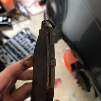 A&S Auto Service - Old Brake pads. Close to failing. - Auto Repair Near Me - McLean, Virginia