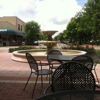 Richard's Fine Coffees - Outdoor seating with purling fountainry, check. - Coffee & Tea Near Me - Winter Haven, Florida Richard's Fine Coffees - Outdoor seating with purling fountainry, check. - Coffee & Tea Near Me - Winter Haven, Florida