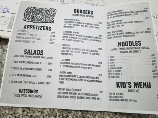 Menu photo 4 Arden's Burger & Grill - Central Central, SC