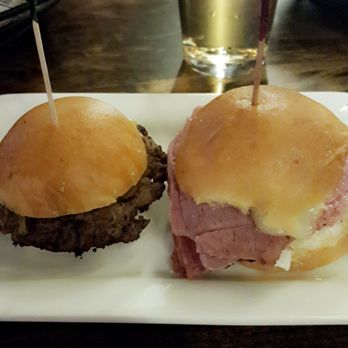 Dick O' Dows - Classic burger and corned beef slider at The Dow - American Near Me - Birmingham, Michigan Dick O' Dows - Classic burger and corned beef slider at The Dow - American Near Me - Birmingham, Michigan