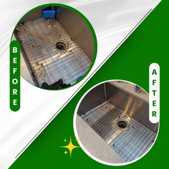 Z Team Solutions - A little scrubbing and a lot of shine--check out this kitchen sink transformation! - Home Cleaning Near Me - Sacramento, California
