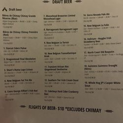 Torch Bar & Grill - Current tap list.