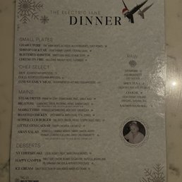Dinner Menu Dinner Menu