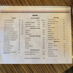 La Casa del Tutuli - Menu