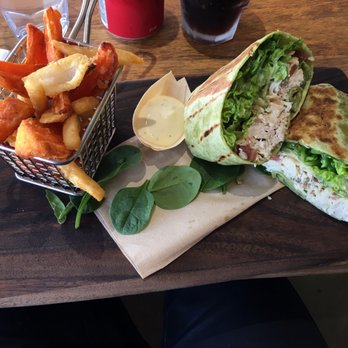 Table 1 Espresso - Chicken Caesar Wrap - Cafes Near Me - Warners Bay, NSW