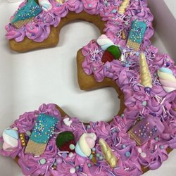 Shamrock Donuts - Birthday donut with all the fixings