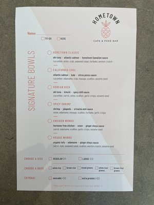Menu photo 4 Hometown Poké & Bubble Tea Providence, RI