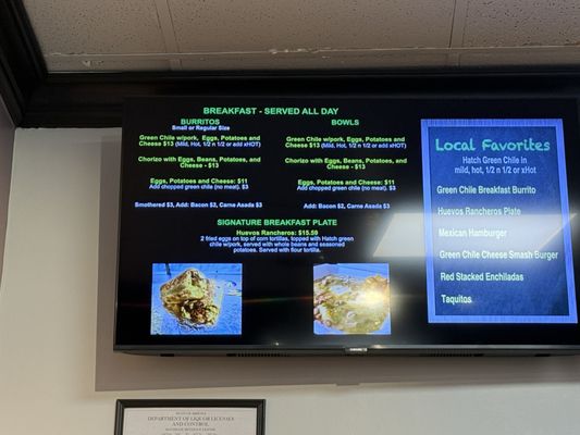 Menu photo 2 Green Chile Love Phoenix, AZ