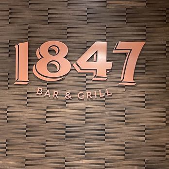 1847 Bar & Grill - Sign in Entrance area. - Wine Bars Near Me - Lebanon, Oregon