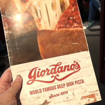 Giordano's - Menu cover - Pizza Near Me - Chicago, Illinois