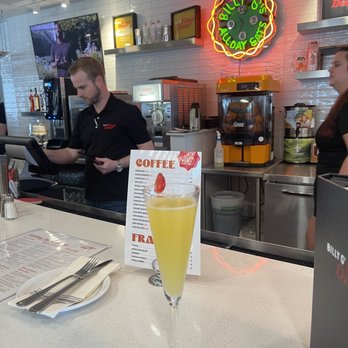Billy G's - Mimosa at the bar - Breakfast & Brunch Near Me - Chesterfield, Missouri