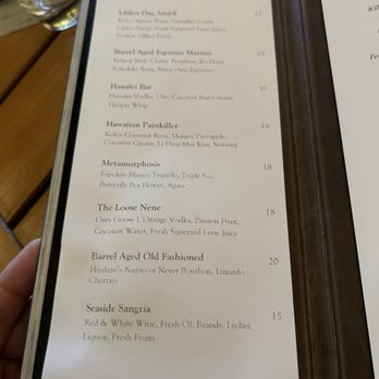 Hualani's - Menu - Hawaiian Near Me - Lihue, Hawaii