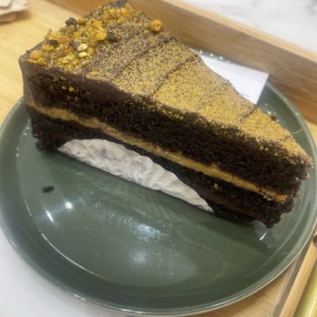 Qahwah Palace - Dubai chocolate cake - Coffee & Tea Near Me - Greenville, South Carolina