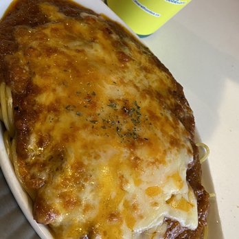 Marathon Cafe - Double baked cheese bolognese spaghetti - Bakeries Near Me - Richmond Hill, Ontario