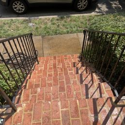 After the power wash the next day post installation