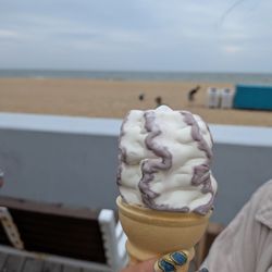 Vanilla cone with flavor burst added