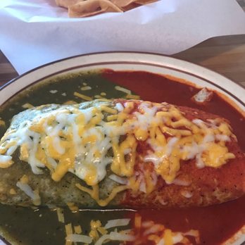 El Sombrero #2 - Wet burrito. Half red, half green sauce. - Mexican Near Me - Manhattan Beach, California El Sombrero #2 - Wet burrito. Half red, half green sauce. - Mexican Near Me - Manhattan Beach, California