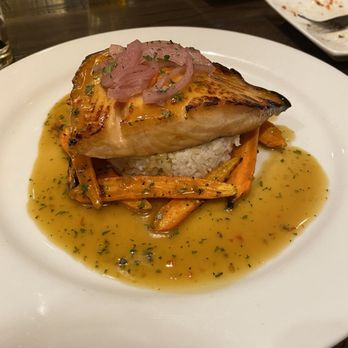 The Hound's Tale - Pan Seared Salmon - New American Near Me - Williamsburg, Virginia