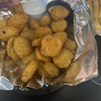 Baraboo's on Main - Fried pickle nickels - Pubs Near Me - Dubuque, Iowa