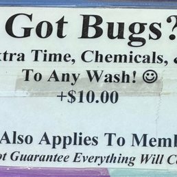 Extra car wash services. Extra car wash services.