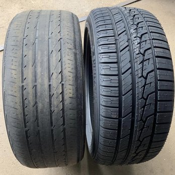 Combs Automotive - Tires before on the left and after on the right. - Auto Repair Near Me - Gansevoort, New York Combs Automotive - Tires before on the left and after on the right. - Auto Repair Near Me - Gansevoort, New York