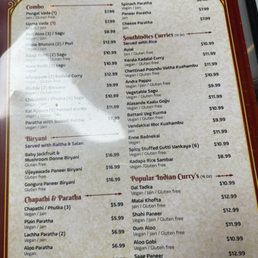 Menu Menu