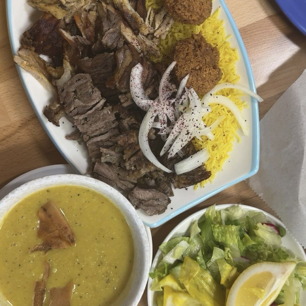 1/2&1/2 Shawarma Plate Lentil Small Turshi 1/2&1/2 Shawarma Plate Lentil Small Turshi