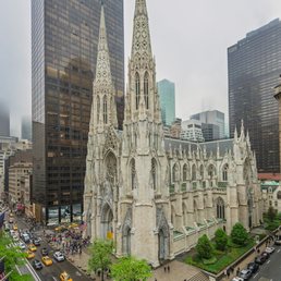 The view across Fifth Ave. to St. Patrick's Cathedral from 620 Loft and Garden can't be beat. www.melanilustphotography.com