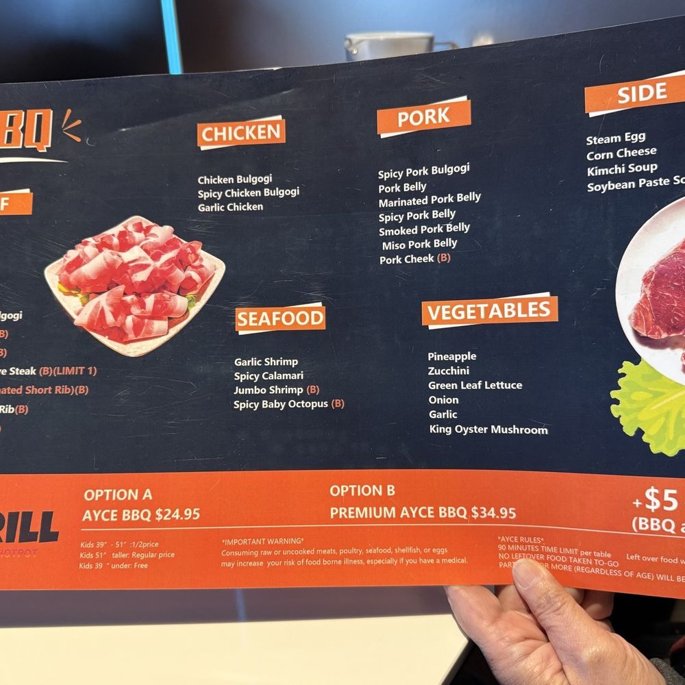 I Grill Korean BBQ & Hotpot - Menu - Barbeque Near Me - Albuquerque, New Mexico