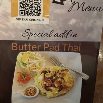 VIP Thai Cuisine - Butter Pad Thai Advertisement - Thai Near Me - Woodridge, Illinois