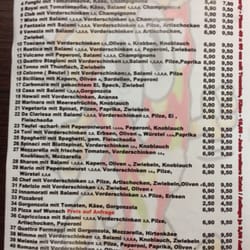Imbiss - Pizzeria Da Clarissa - Karte
