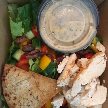 The Chopped Leaf - Airdrie - a salad and pita chips - Salad Near Me - Airdrie, Alberta The Chopped Leaf - Airdrie - a salad and pita chips - Salad Near Me - Airdrie, Alberta