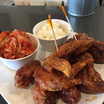 Bonchon - Candied sugar loaded chicken and great kimchee. Awesome service. Too bad I won't be back - Korean Near Me - Elk Grove, California Bonchon - Candied sugar loaded chicken and great kimchee. Awesome service. Too bad I won't be back - Korean Near Me - Elk Grove, California