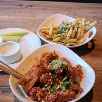 Yard House - Buffalo Chicken, Parmesan Truffle Fries - New American Near Me - Costa Mesa, California Yard House - Buffalo Chicken, Parmesan Truffle Fries - New American Near Me - Costa Mesa, California