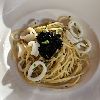 Arancino di Mare - Tobiko and calamari spaghetti with garlic & olive oil. - Italian Near Me - Honolulu, Hawaii